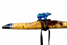 Katalox Burl Native American Flute, Minor, High C-5, #O4A